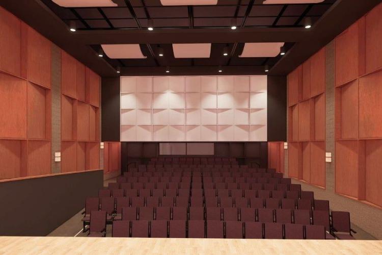 Rendering of Grant Hall recital hall