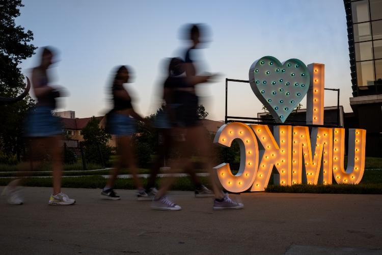 I Heart UMKC letters